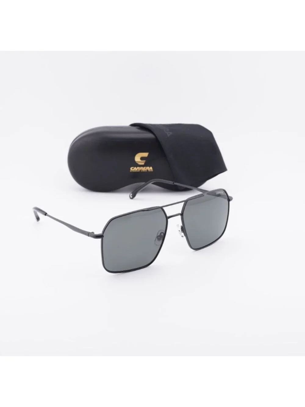 CARRERA 333/S 0003 M9 Aviator Sunglasses - Black / Grey Polarized